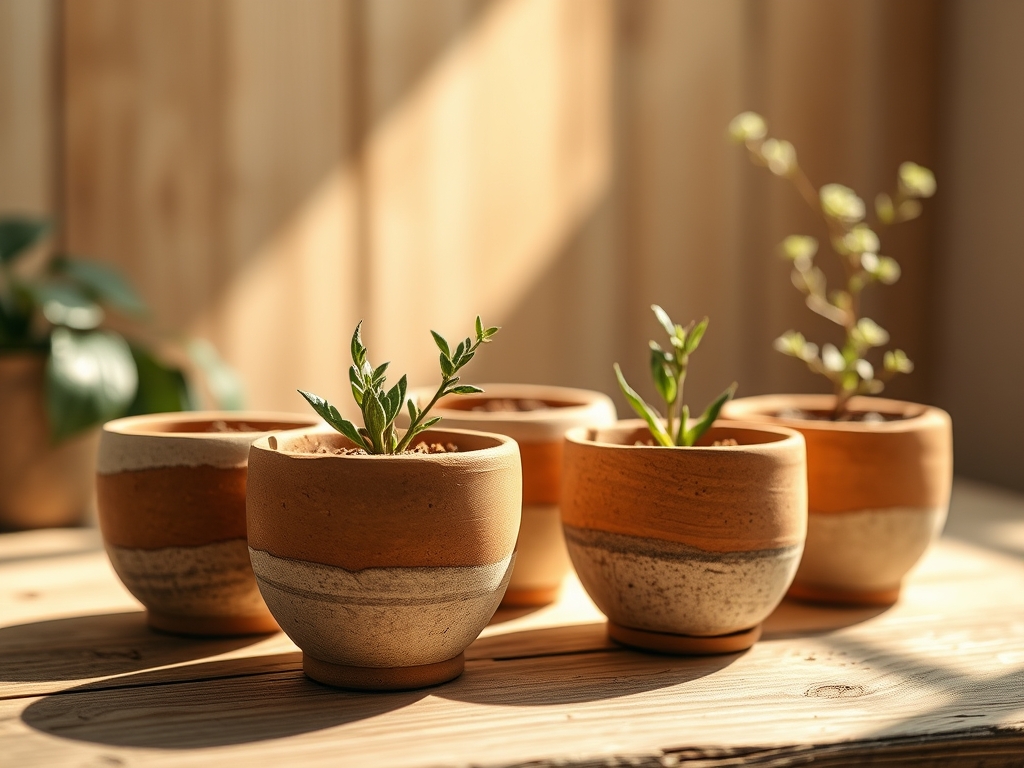 Handmade Clay Planters